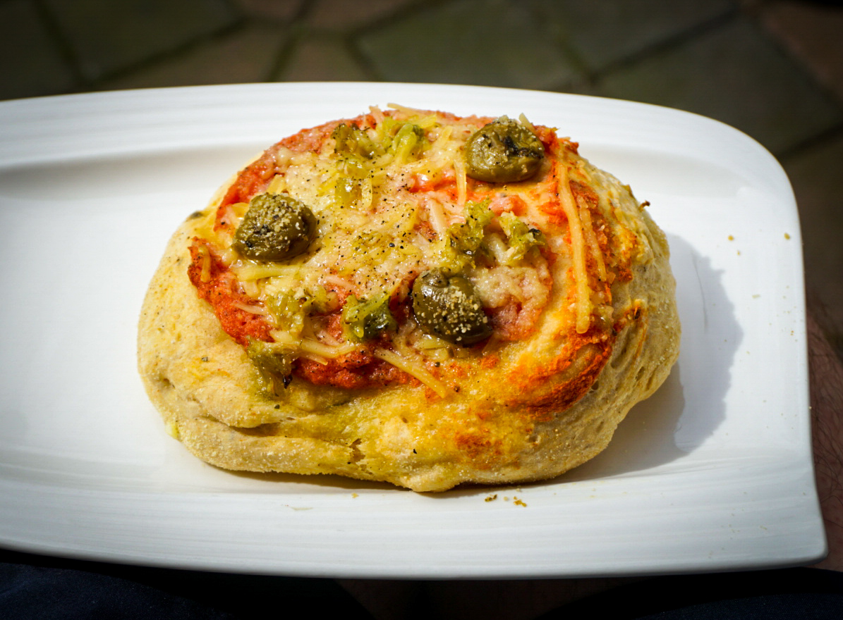 Rustikale Pizzabrötchen – Rodney&amp;#39;s Vegan World